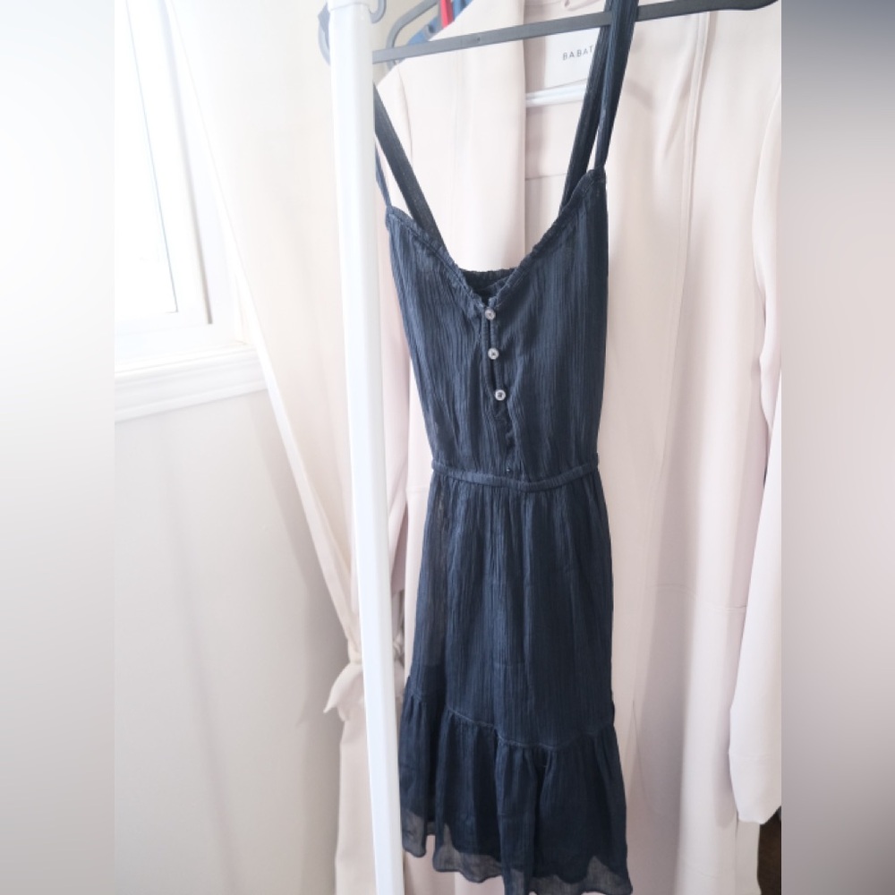 Dark blue summer dress